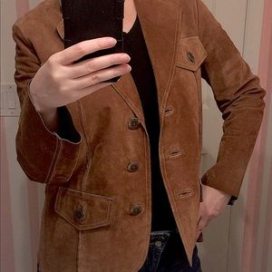 Vintage Moschino suede blazer jacket IT44 US10